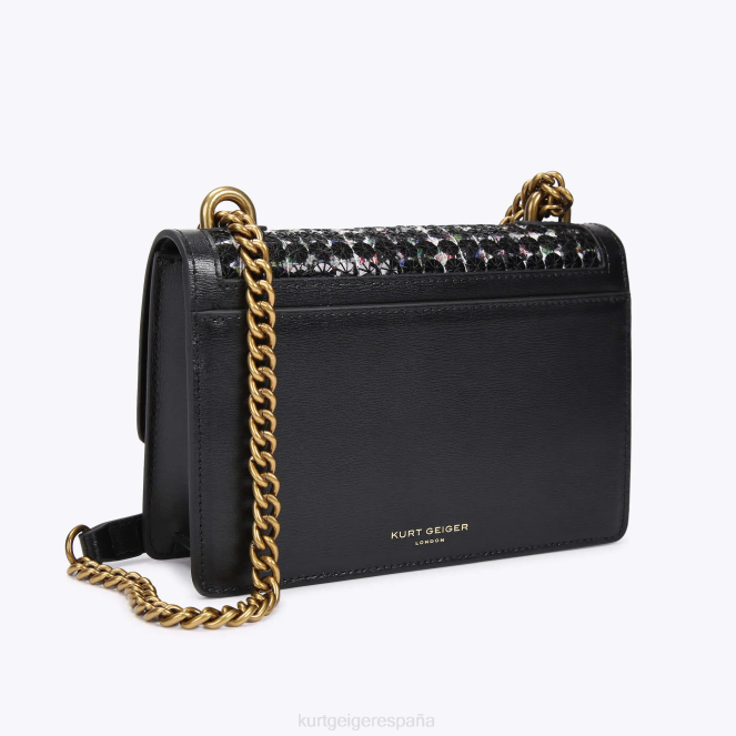 Kurt Geiger mujer bandolera pequeña london shoreditch 2LPR140 | bolsas negro